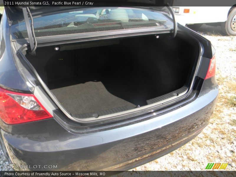 Pacific Blue Pearl / Gray 2011 Hyundai Sonata GLS