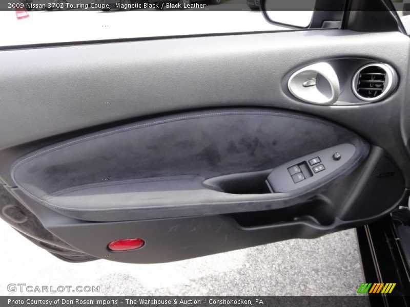 Magnetic Black / Black Leather 2009 Nissan 370Z Touring Coupe
