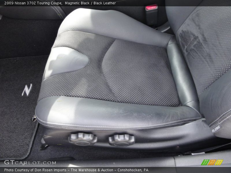 Magnetic Black / Black Leather 2009 Nissan 370Z Touring Coupe