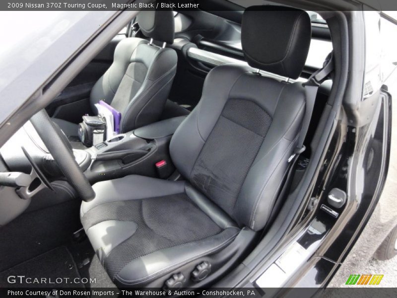 Magnetic Black / Black Leather 2009 Nissan 370Z Touring Coupe