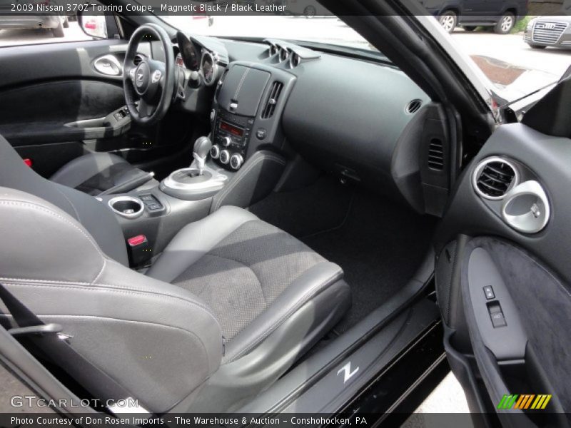 Magnetic Black / Black Leather 2009 Nissan 370Z Touring Coupe