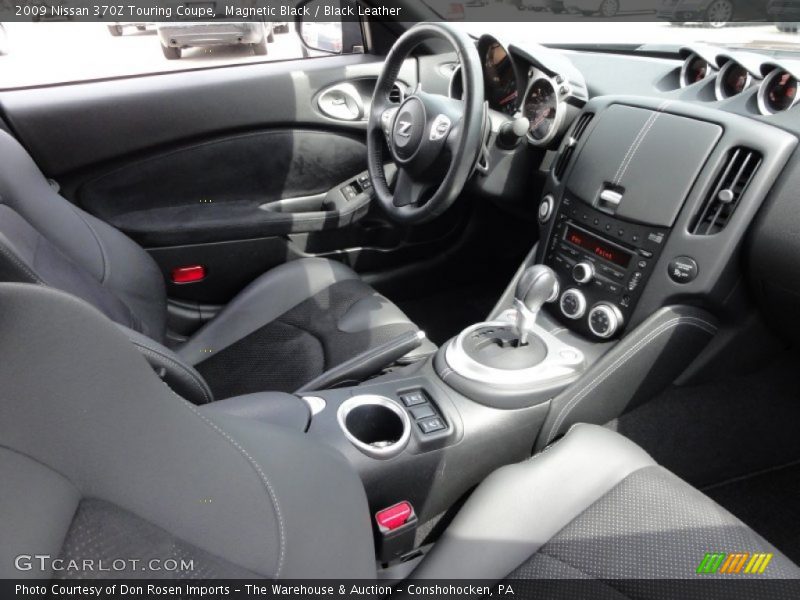 Magnetic Black / Black Leather 2009 Nissan 370Z Touring Coupe