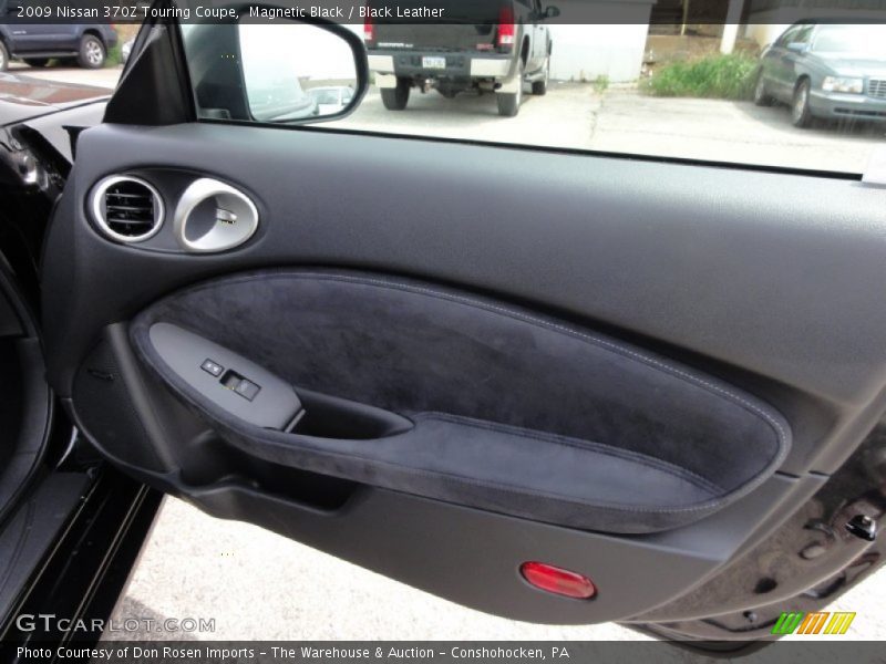 Magnetic Black / Black Leather 2009 Nissan 370Z Touring Coupe