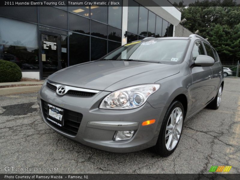 Titanium Gray Metallic / Black 2011 Hyundai Elantra Touring GLS