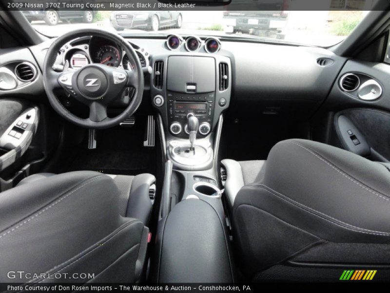 Magnetic Black / Black Leather 2009 Nissan 370Z Touring Coupe