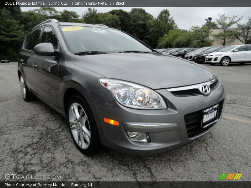 Titanium Gray Metallic / Black 2011 Hyundai Elantra Touring GLS