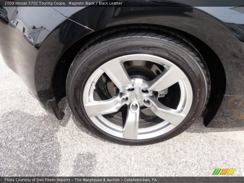 Magnetic Black / Black Leather 2009 Nissan 370Z Touring Coupe