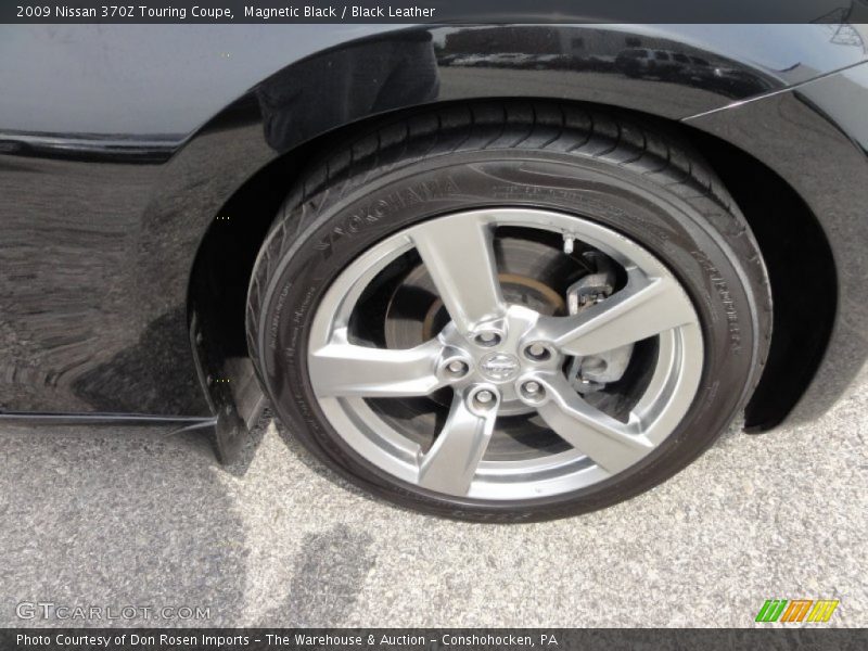 Magnetic Black / Black Leather 2009 Nissan 370Z Touring Coupe