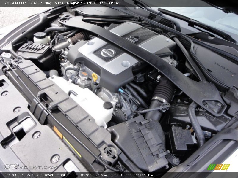 Magnetic Black / Black Leather 2009 Nissan 370Z Touring Coupe