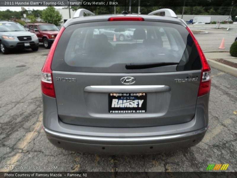 Titanium Gray Metallic / Black 2011 Hyundai Elantra Touring GLS