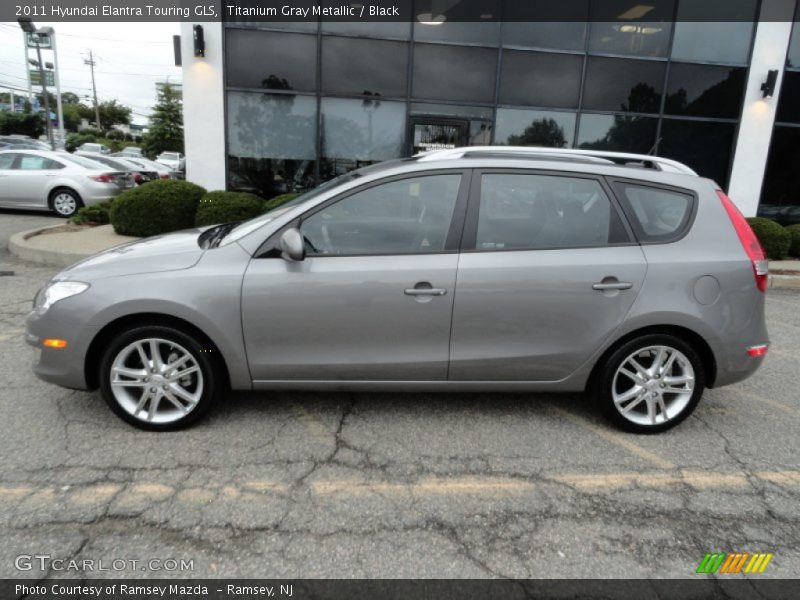 Titanium Gray Metallic / Black 2011 Hyundai Elantra Touring GLS