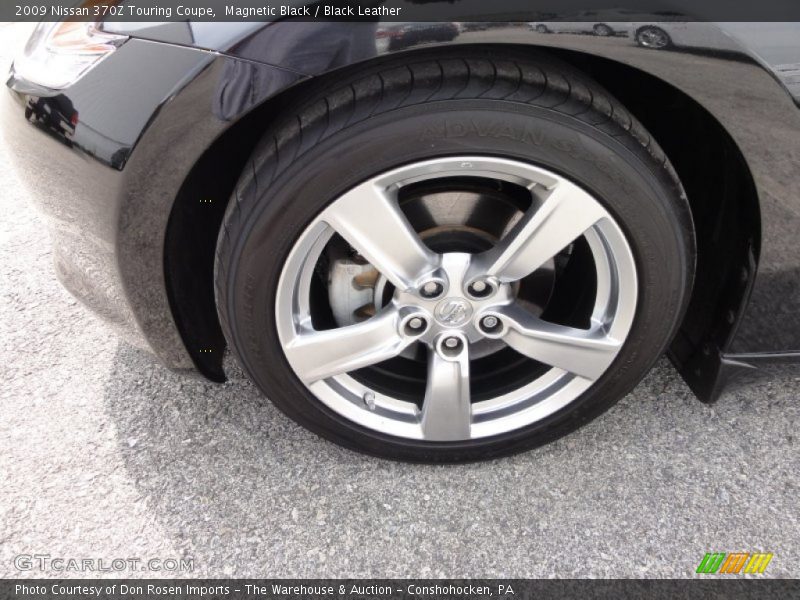 Magnetic Black / Black Leather 2009 Nissan 370Z Touring Coupe