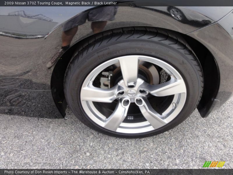 Magnetic Black / Black Leather 2009 Nissan 370Z Touring Coupe