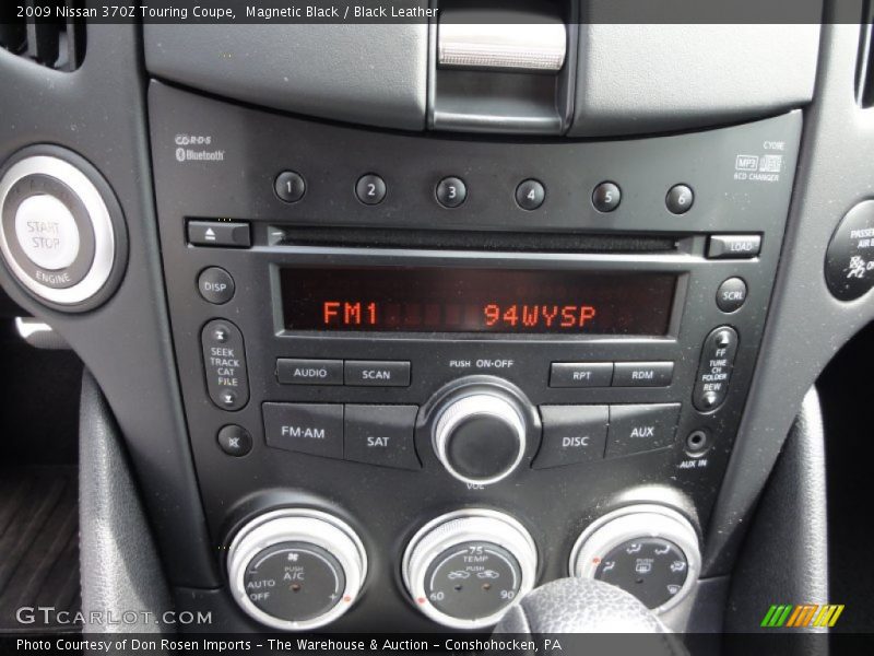 Magnetic Black / Black Leather 2009 Nissan 370Z Touring Coupe