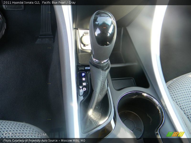 Pacific Blue Pearl / Gray 2011 Hyundai Sonata GLS
