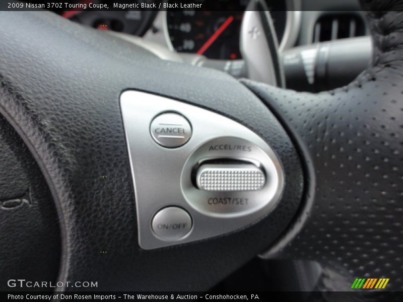Magnetic Black / Black Leather 2009 Nissan 370Z Touring Coupe