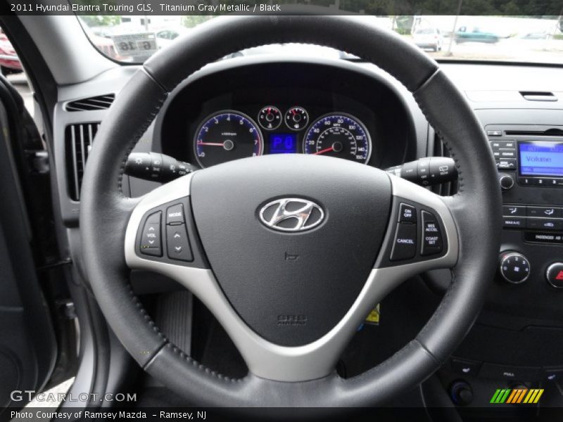 Titanium Gray Metallic / Black 2011 Hyundai Elantra Touring GLS