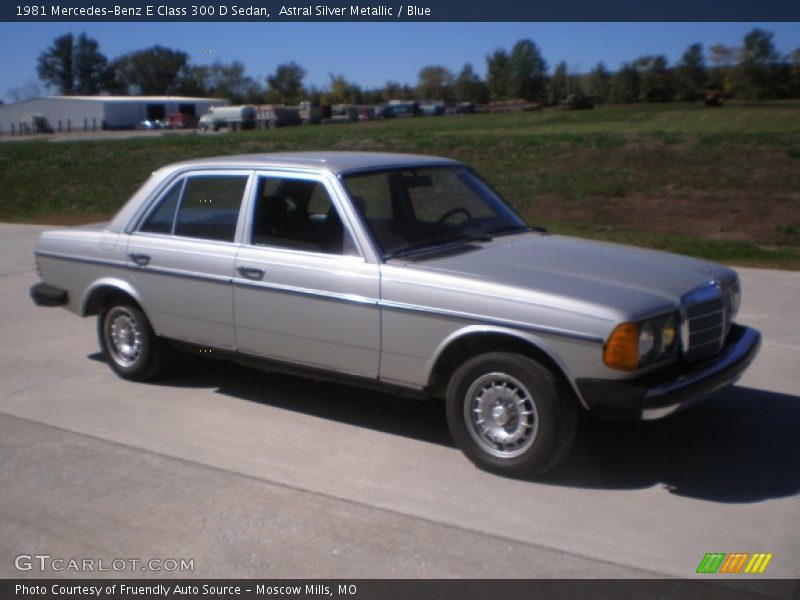 Astral Silver Metallic / Blue 1981 Mercedes-Benz E Class 300 D Sedan