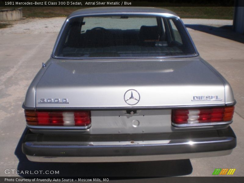 Astral Silver Metallic / Blue 1981 Mercedes-Benz E Class 300 D Sedan