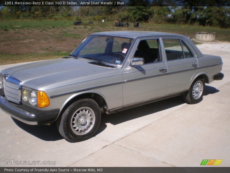 Astral Silver Metallic / Blue 1981 Mercedes-Benz E Class 300 D Sedan