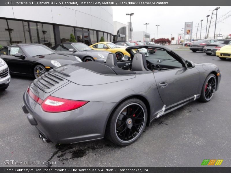 Meteor Grey Metallic / Black/Black Leather/Alcantara 2012 Porsche 911 Carrera 4 GTS Cabriolet