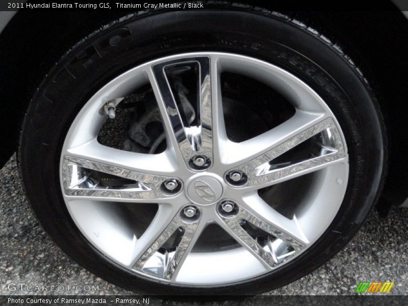 Titanium Gray Metallic / Black 2011 Hyundai Elantra Touring GLS