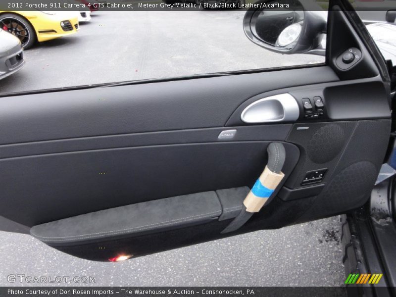 Meteor Grey Metallic / Black/Black Leather/Alcantara 2012 Porsche 911 Carrera 4 GTS Cabriolet