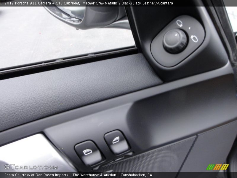 Meteor Grey Metallic / Black/Black Leather/Alcantara 2012 Porsche 911 Carrera 4 GTS Cabriolet