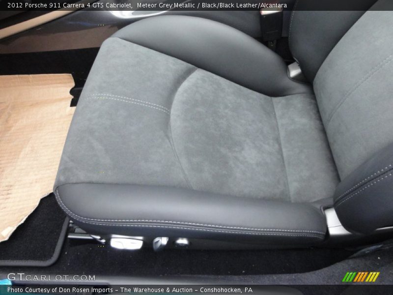 Meteor Grey Metallic / Black/Black Leather/Alcantara 2012 Porsche 911 Carrera 4 GTS Cabriolet