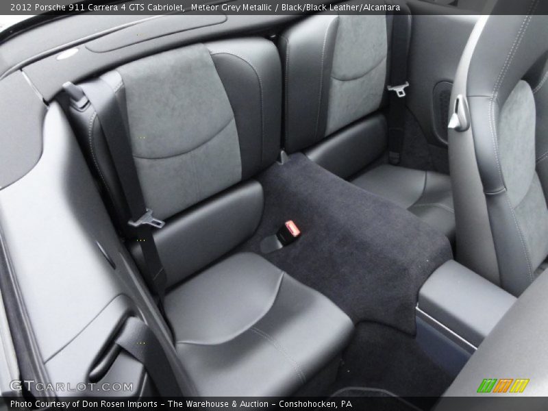 Carrera 4 GTS Cabriolet rear seats in Black/w Alcantara - 2012 Porsche 911 Carrera 4 GTS Cabriolet