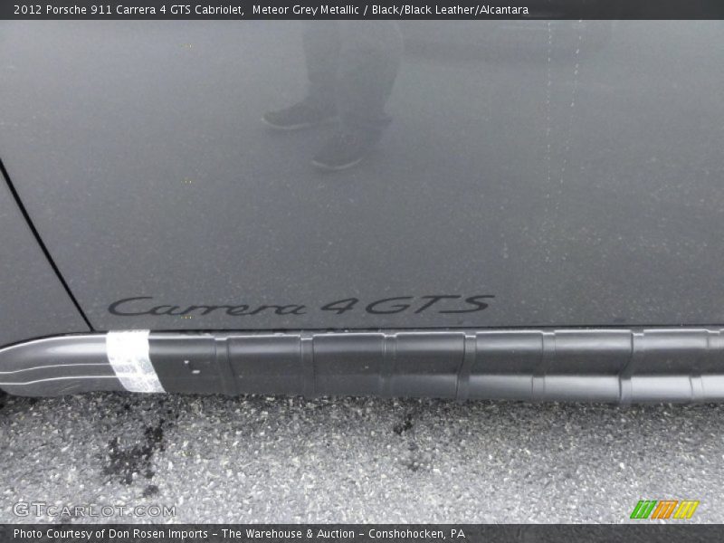 Meteor Grey Metallic / Black/Black Leather/Alcantara 2012 Porsche 911 Carrera 4 GTS Cabriolet