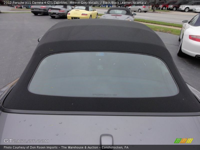 Meteor Grey Metallic / Black/Black Leather/Alcantara 2012 Porsche 911 Carrera 4 GTS Cabriolet