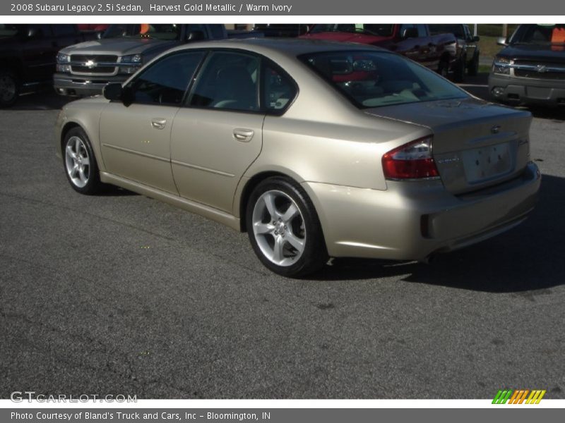 Harvest Gold Metallic / Warm Ivory 2008 Subaru Legacy 2.5i Sedan