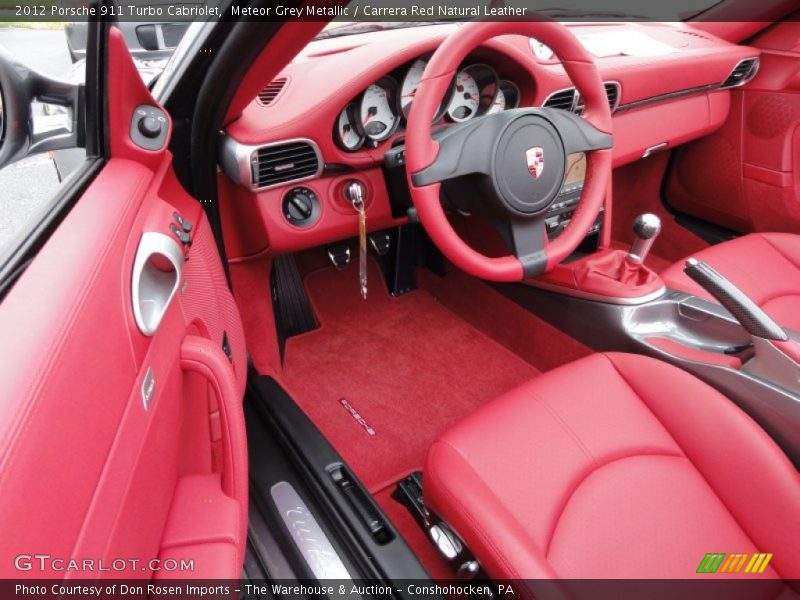  2012 911 Turbo Cabriolet Carrera Red Natural Leather Interior