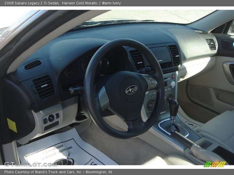 Harvest Gold Metallic / Warm Ivory 2008 Subaru Legacy 2.5i Sedan