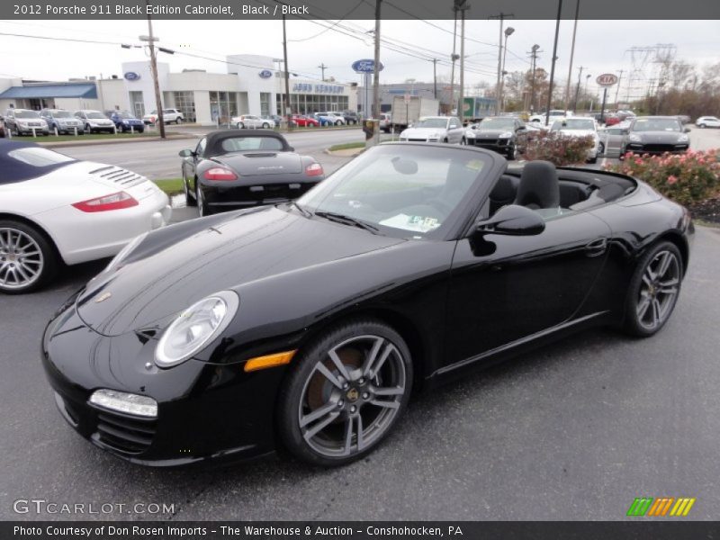 Black / Black 2012 Porsche 911 Black Edition Cabriolet
