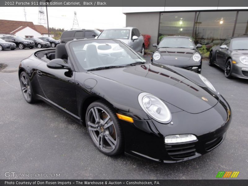 Black / Black 2012 Porsche 911 Black Edition Cabriolet