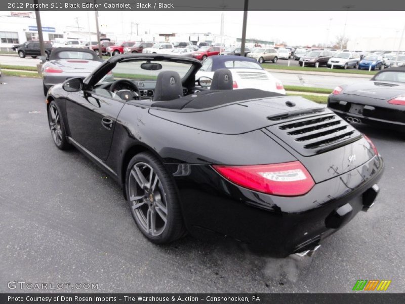 Black / Black 2012 Porsche 911 Black Edition Cabriolet