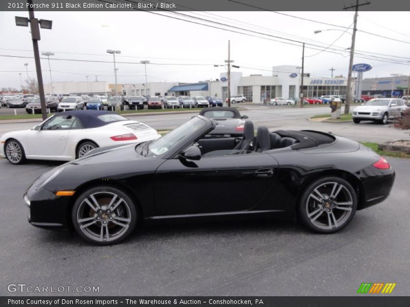 Black / Black 2012 Porsche 911 Black Edition Cabriolet