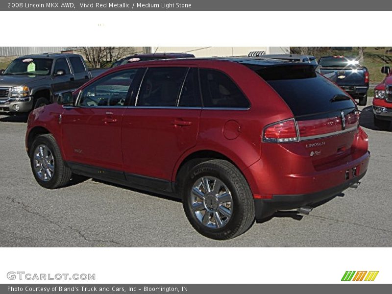 Vivid Red Metallic / Medium Light Stone 2008 Lincoln MKX AWD