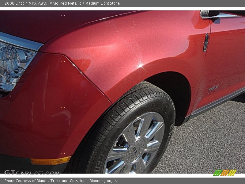 Vivid Red Metallic / Medium Light Stone 2008 Lincoln MKX AWD