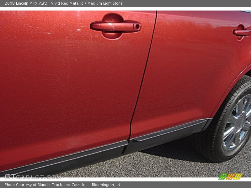 Vivid Red Metallic / Medium Light Stone 2008 Lincoln MKX AWD