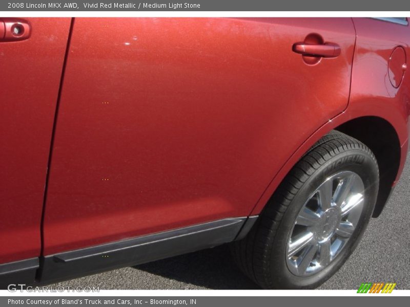 Vivid Red Metallic / Medium Light Stone 2008 Lincoln MKX AWD