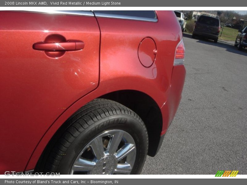 Vivid Red Metallic / Medium Light Stone 2008 Lincoln MKX AWD