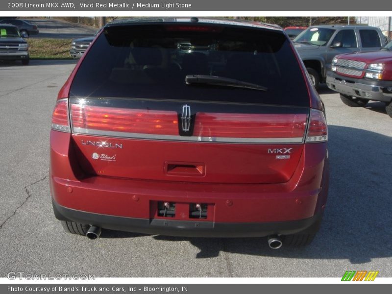 Vivid Red Metallic / Medium Light Stone 2008 Lincoln MKX AWD