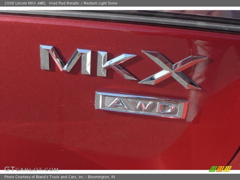 Vivid Red Metallic / Medium Light Stone 2008 Lincoln MKX AWD