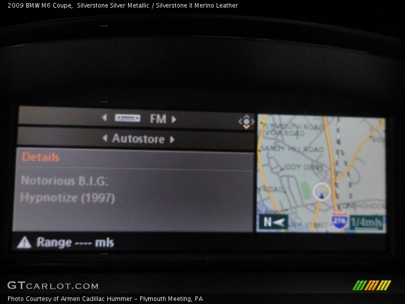 Navigation of 2009 M6 Coupe