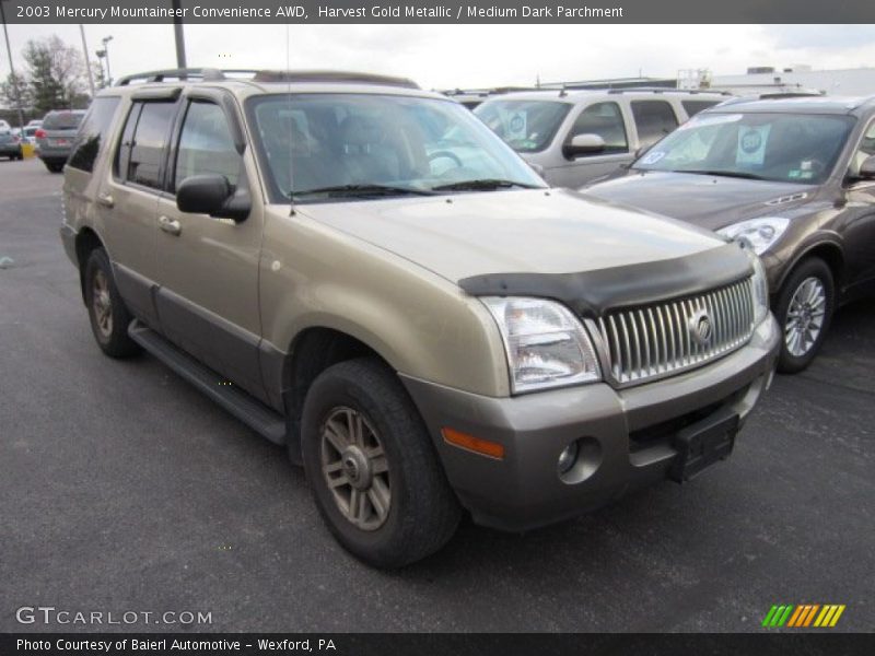 Harvest Gold Metallic / Medium Dark Parchment 2003 Mercury Mountaineer Convenience AWD