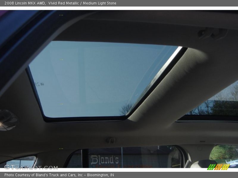 Vivid Red Metallic / Medium Light Stone 2008 Lincoln MKX AWD