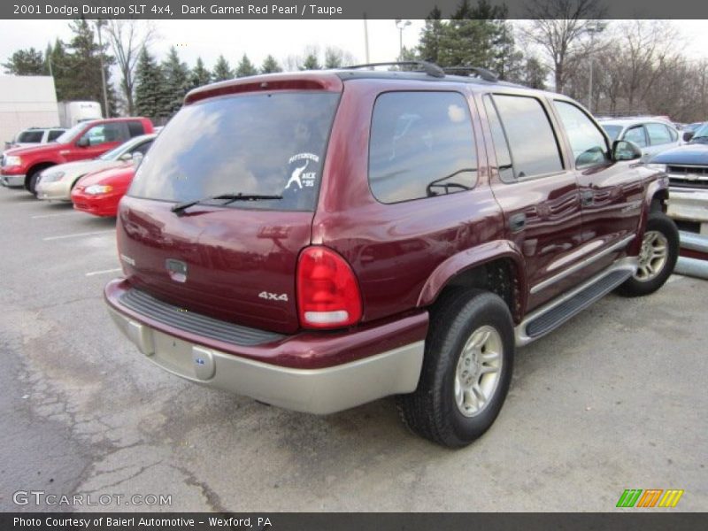 Dark Garnet Red Pearl / Taupe 2001 Dodge Durango SLT 4x4
